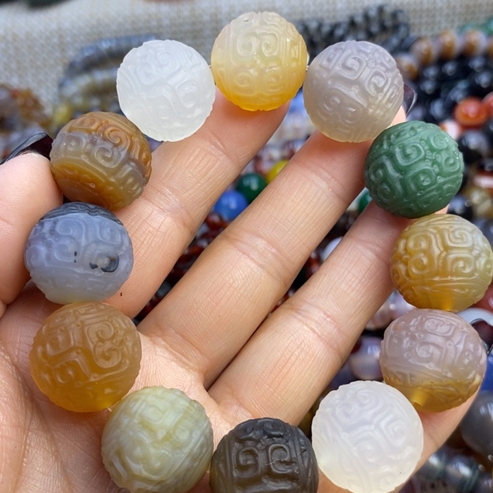 玛瑙/玉髓手链未镶嵌管*嘴