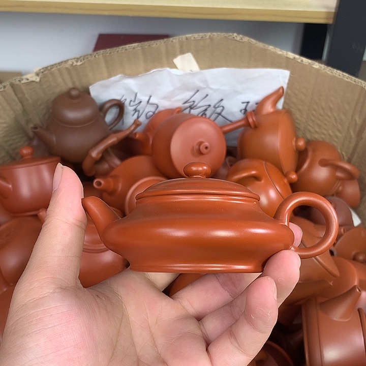 茶壶紫砂原矿朱泥茶壶茶具家用120