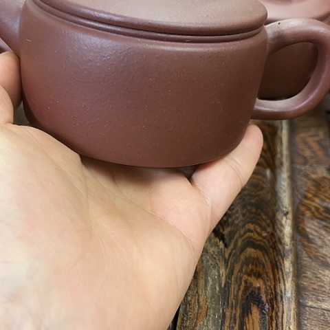 紫砂茶壶老紫泥汉瓦200c c