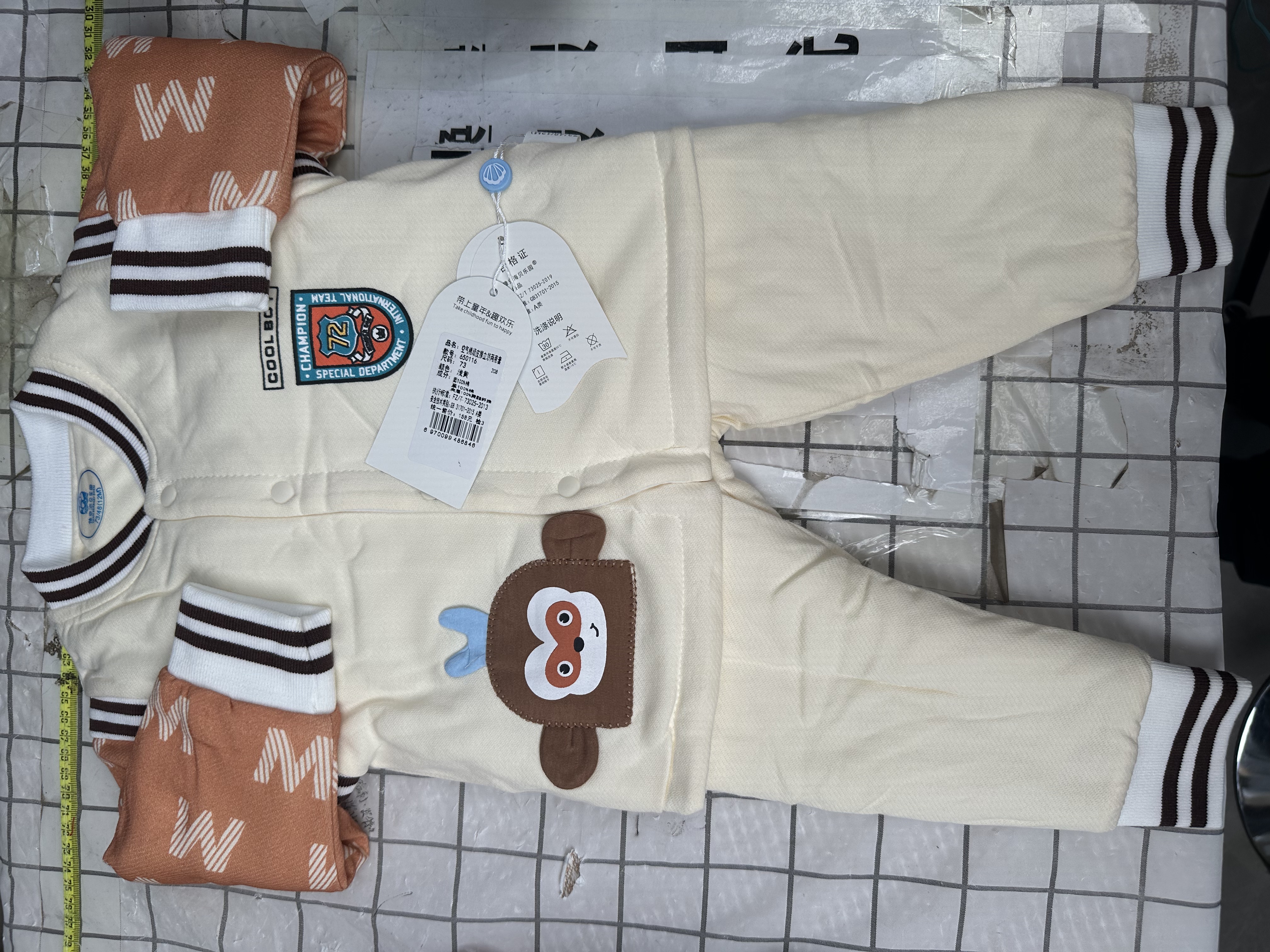 婴儿分体120克棉套装棉衣儿童保暖宝宝秋冬加厚冬季幼儿