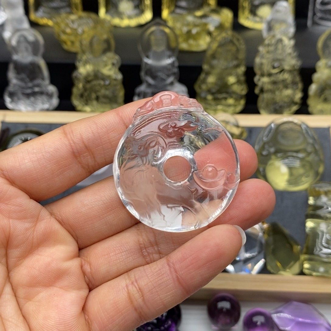 A****未镶嵌水晶颈饰平安扣