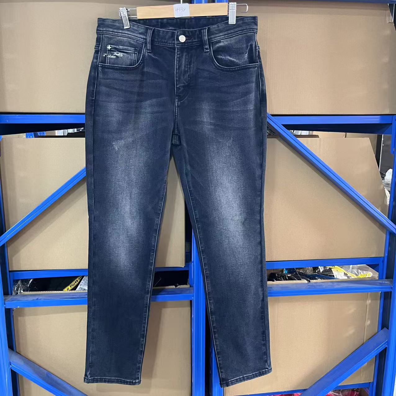 (鸟)4338-B3-8男秋季百搭春秋冬季长裤四季通用牛仔裤时尚