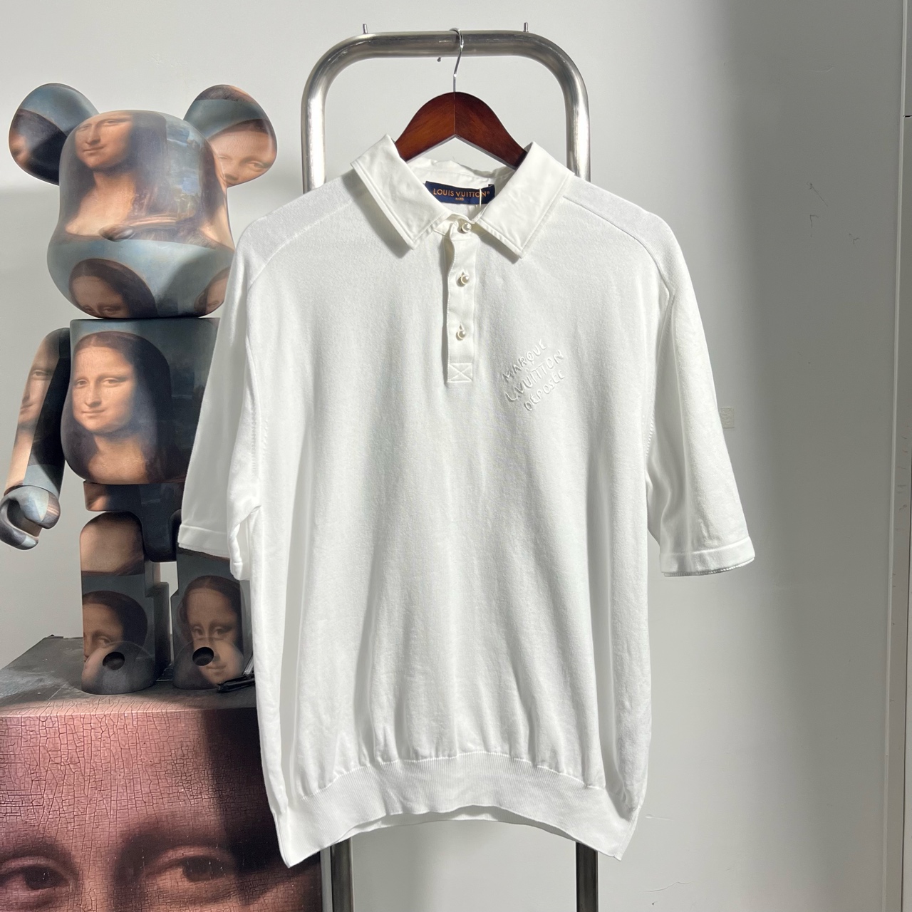99新 LouisVuitton/路易威登 Lv菲董珍珠Polo短袖尺码：M