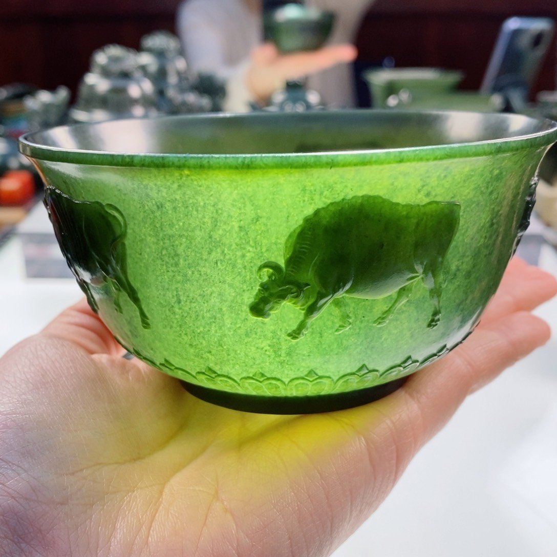 和田玉（青玉）摆件未镶嵌