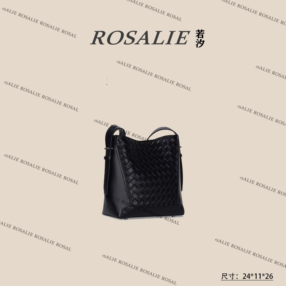 【若汐Rosalie】GQ-2999-经典黑条纹设计师韩版斜跨轻奢女包