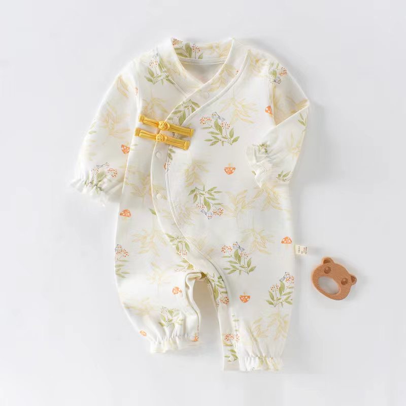 婴儿连体春四季无骨纯棉连体衣宝宝