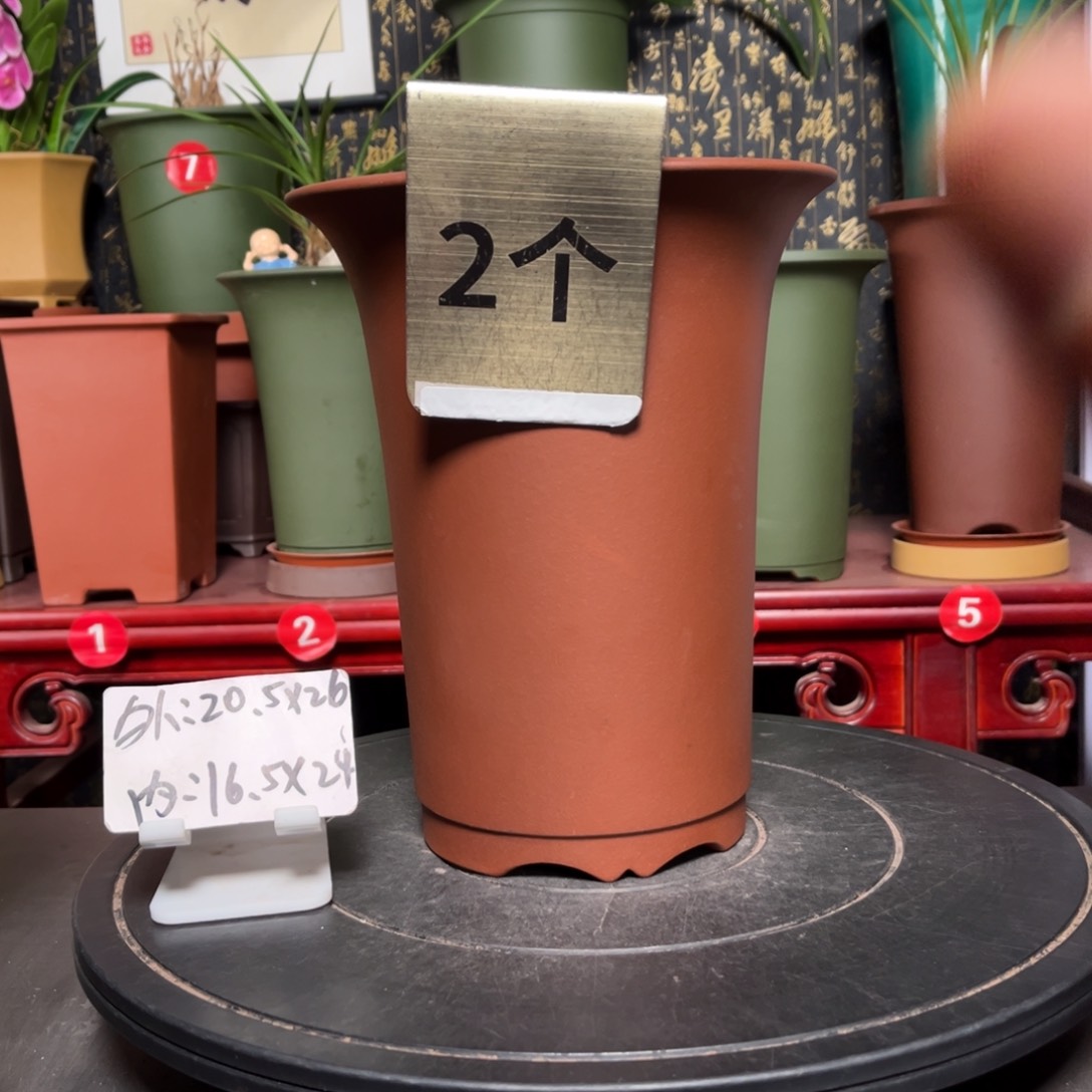 紫砂花盆紫砂花盆