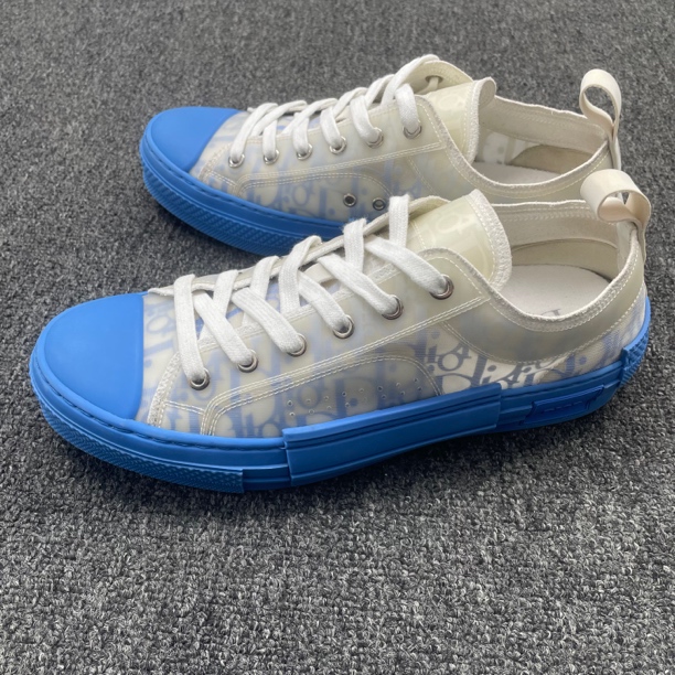 95新 DIOR/迪奥 B23 Oblique 渐变蓝色低帮板鞋41码98新公价7900