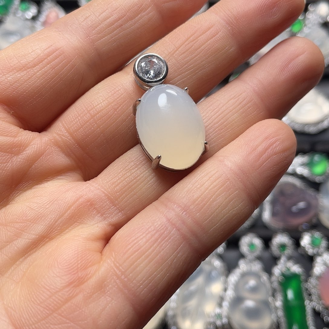 玛瑙/玉髓合金挂件