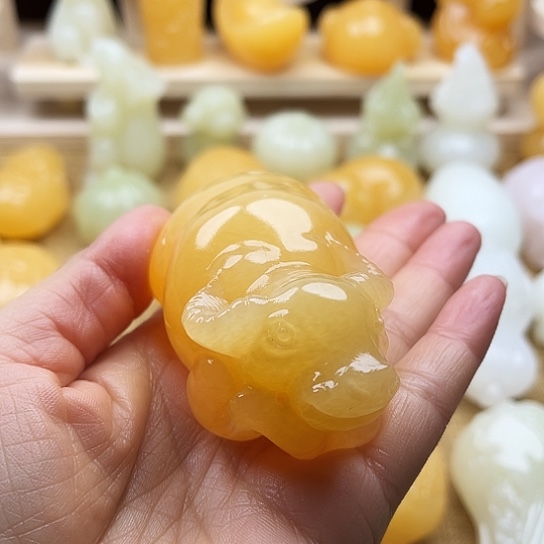 东***生玉天然玉石手把件