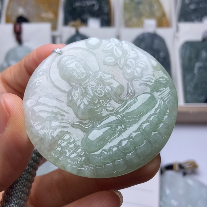 翡翠未镶嵌挂件翡翠