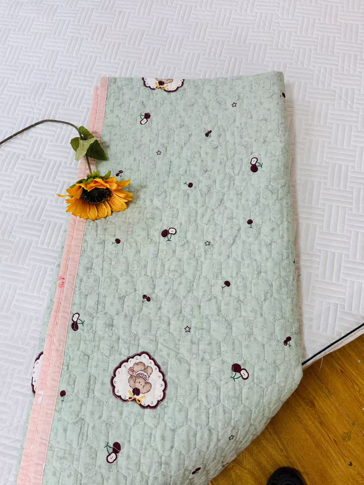 外贸出口单人床盖150*200微瑕～L223