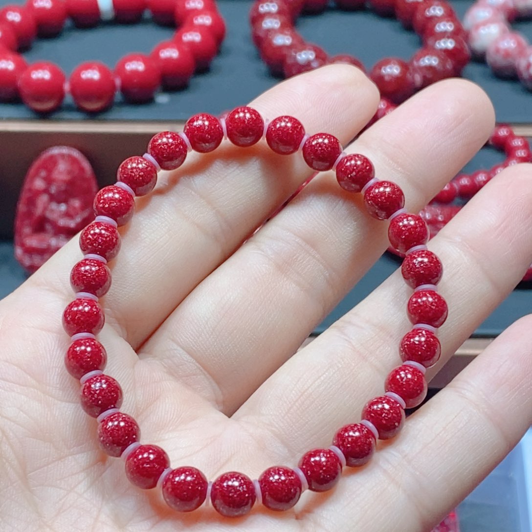 天然辰砂天然晶体卡6的马