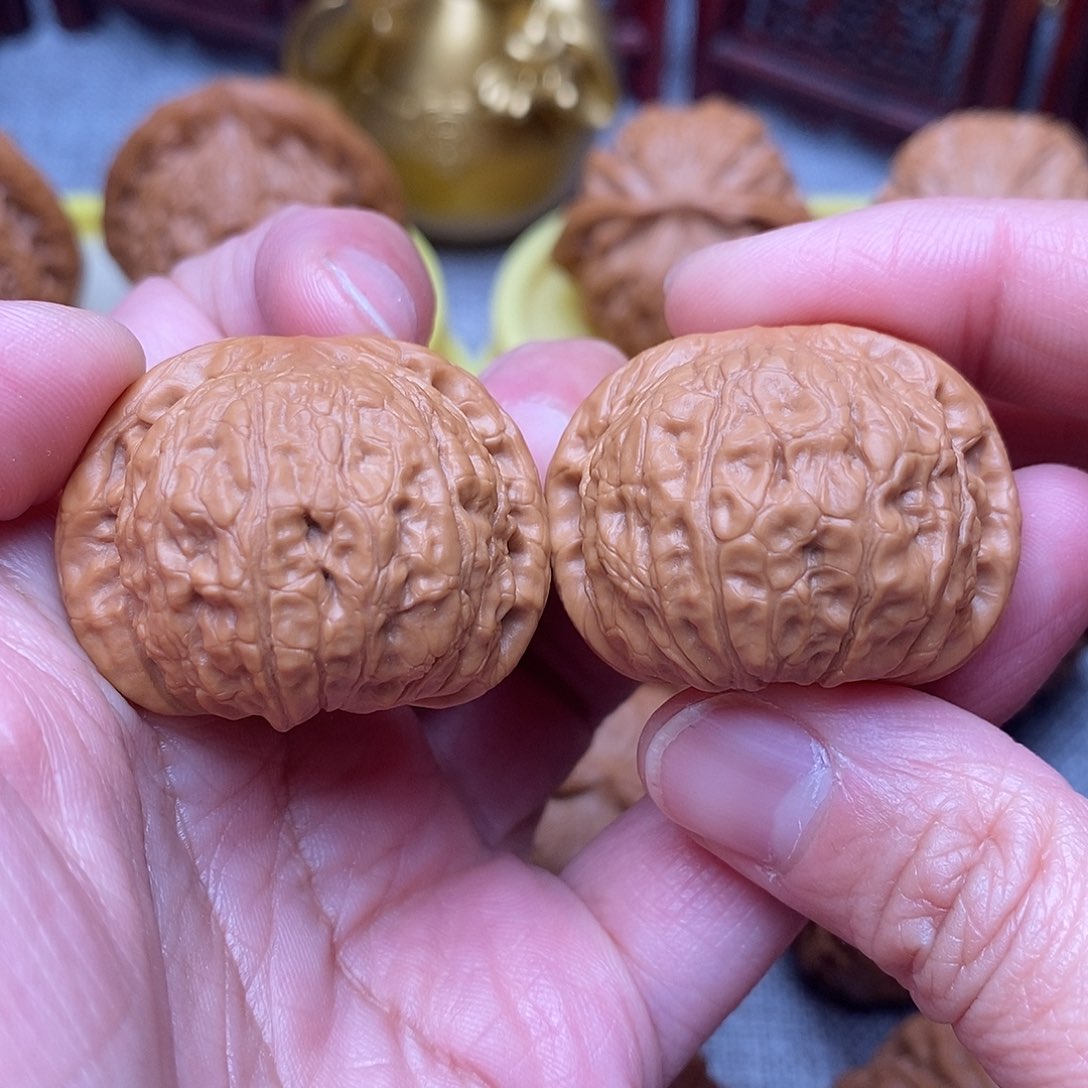 文玩核桃把件毕业乾隆磨34尺