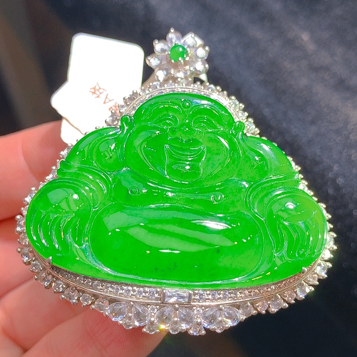 【闪购商品】翡翠颈饰银S925镶嵌翡翠