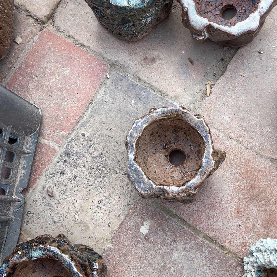 泥塑@***上古镇炻陶花盆