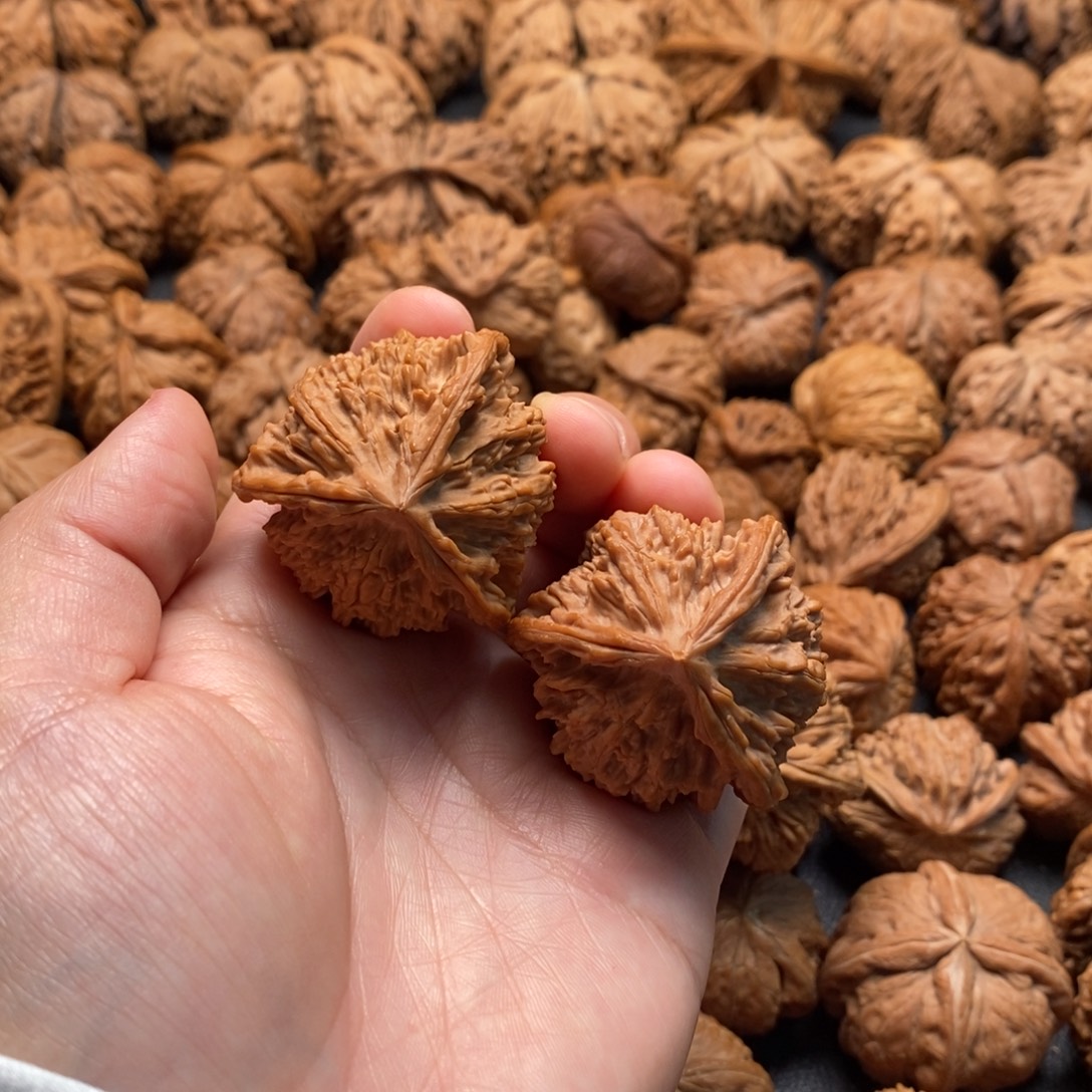 文玩核桃把件40流星雨三棱