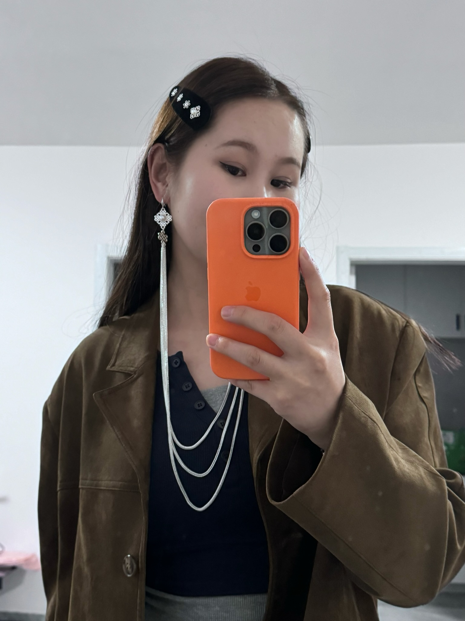 合金耳饰 Himoka 原创民族风手工首饰三种戴法