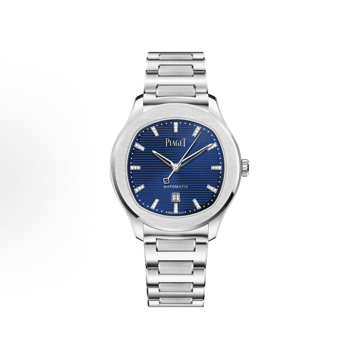99新 Piaget/伯爵 POLO系列男表表径42MM鹦鹉螺蓝盘钢带G0A46018