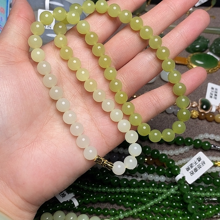 和田玉未镶嵌手链