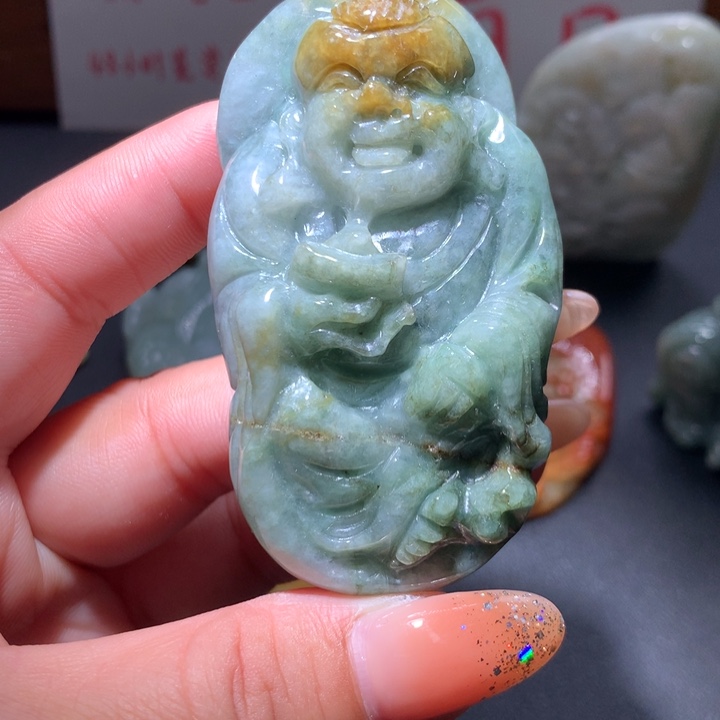 翡翠未镶嵌颈饰保真天然A货翡翠