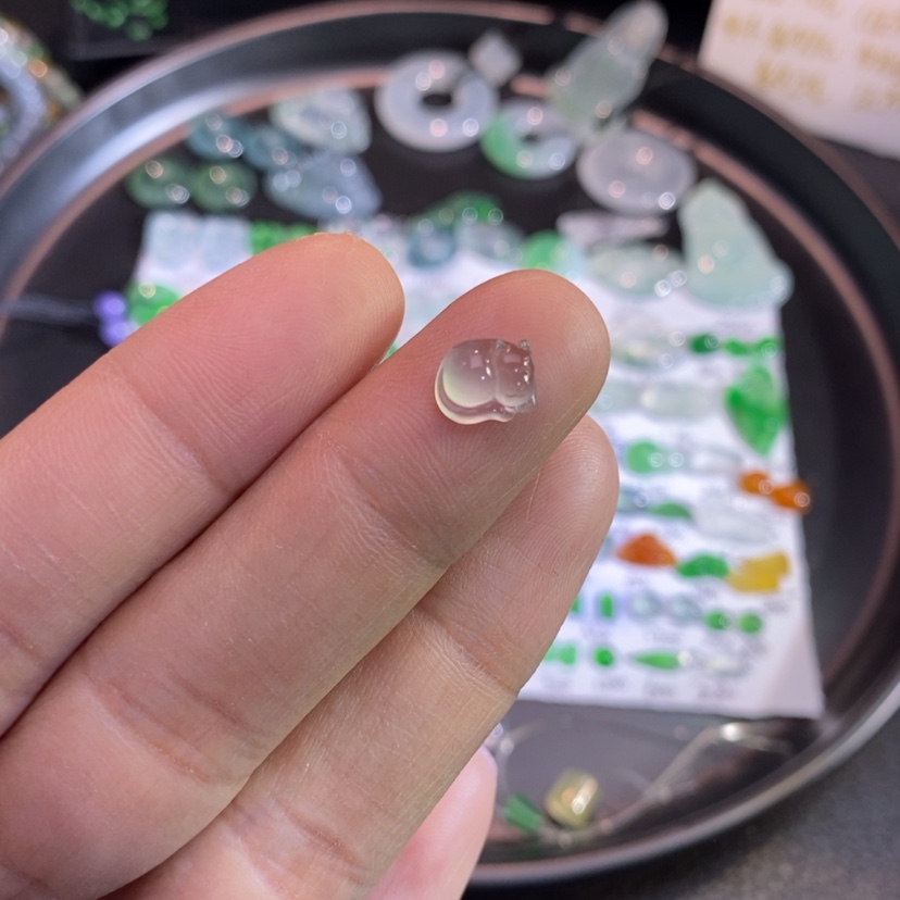 【闪购商品】翡翠挂件未镶嵌猫咪