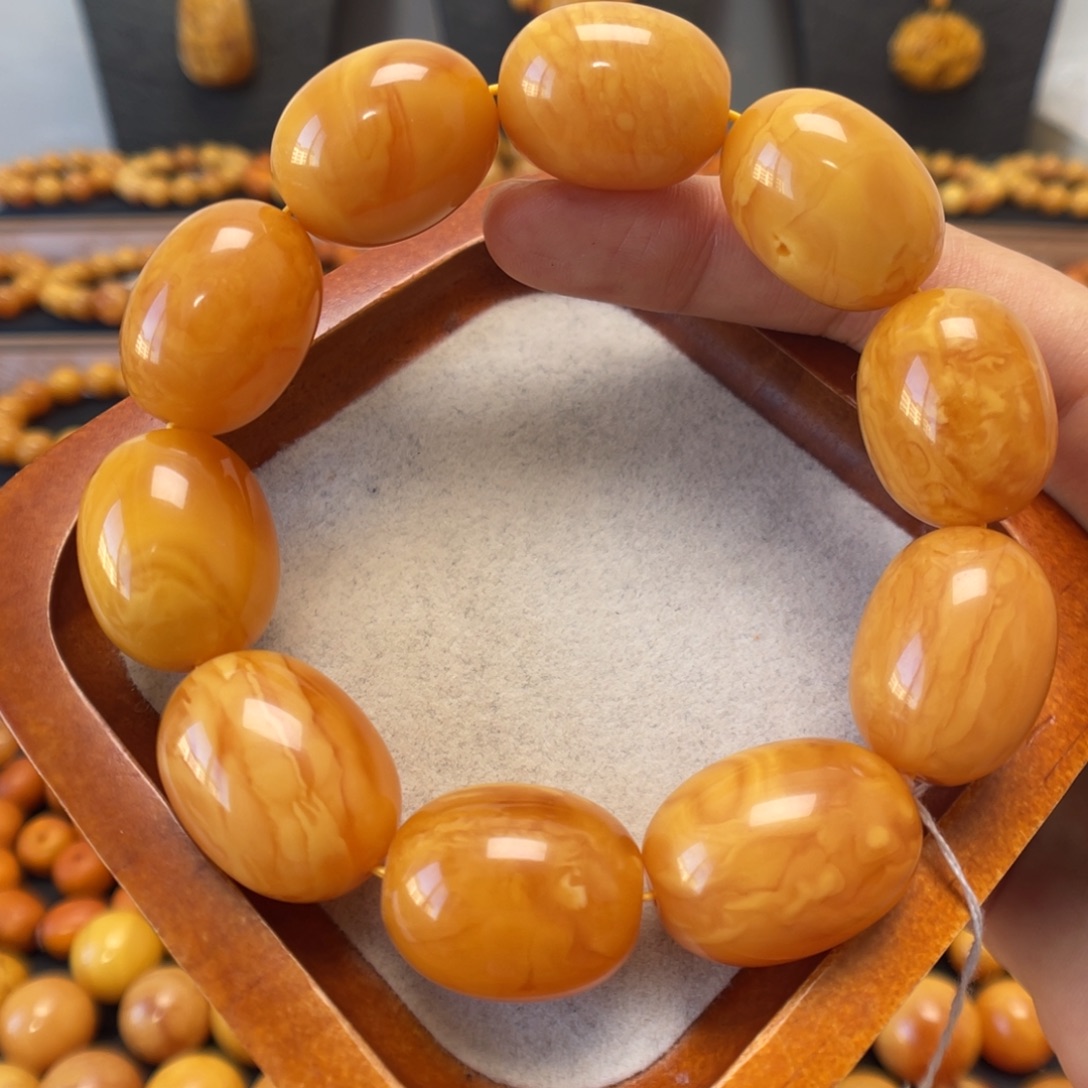 蜜蜡未镶嵌手链蜜蜡