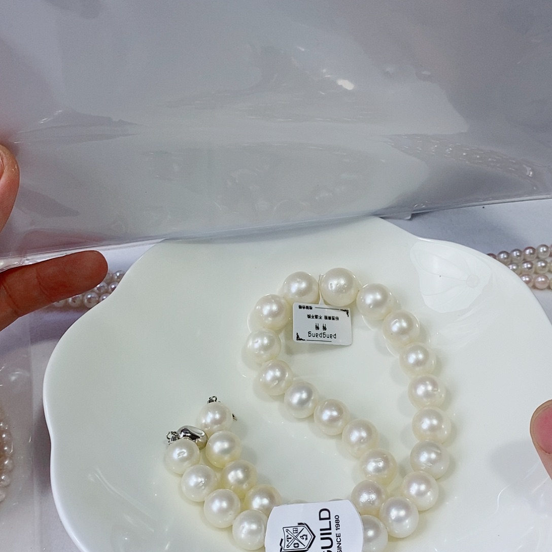 海水珍珠颈饰银S925镶嵌