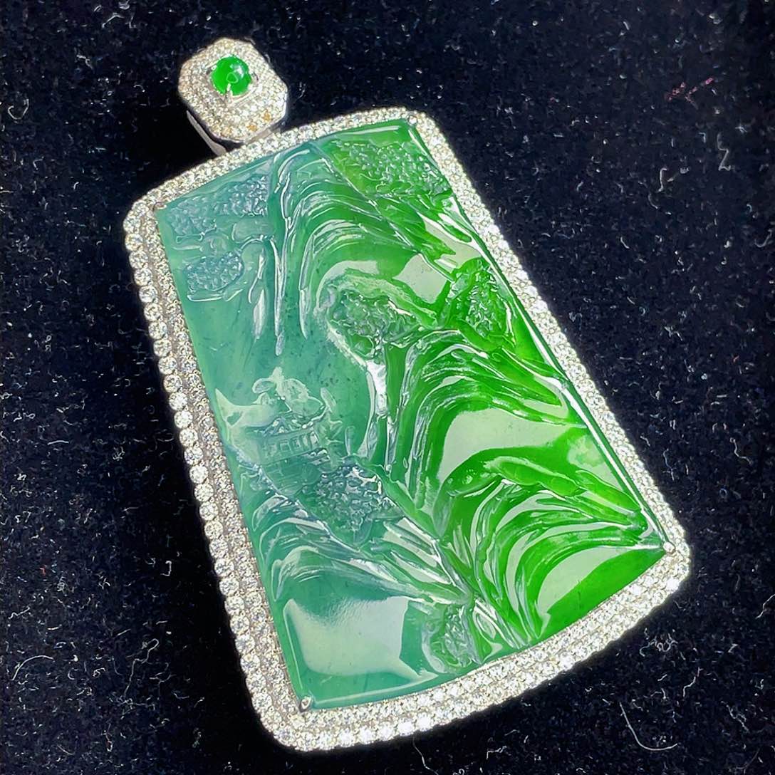 翡翠吊坠(不含链)未镶嵌