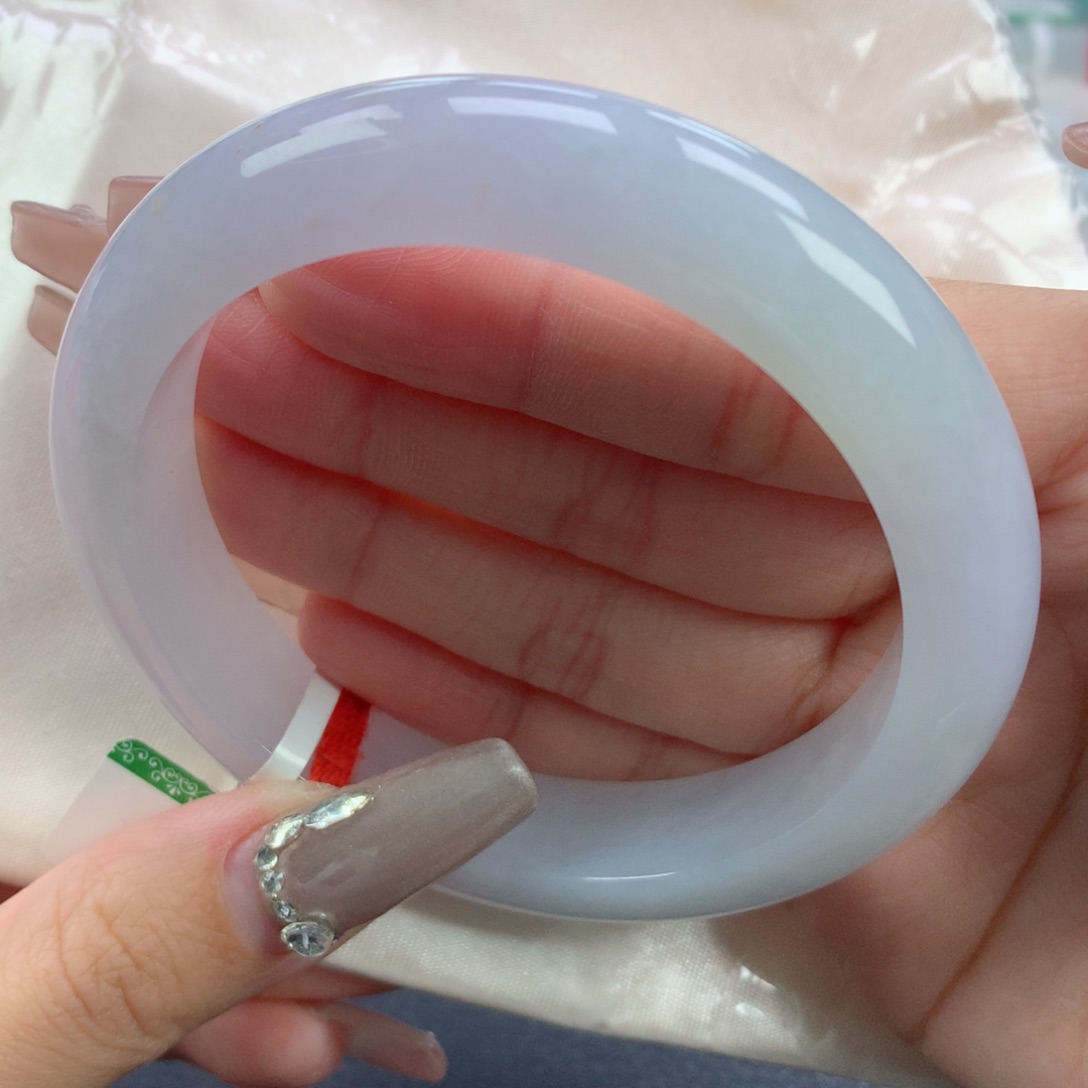 翡翠手镯未镶嵌60.7正圈