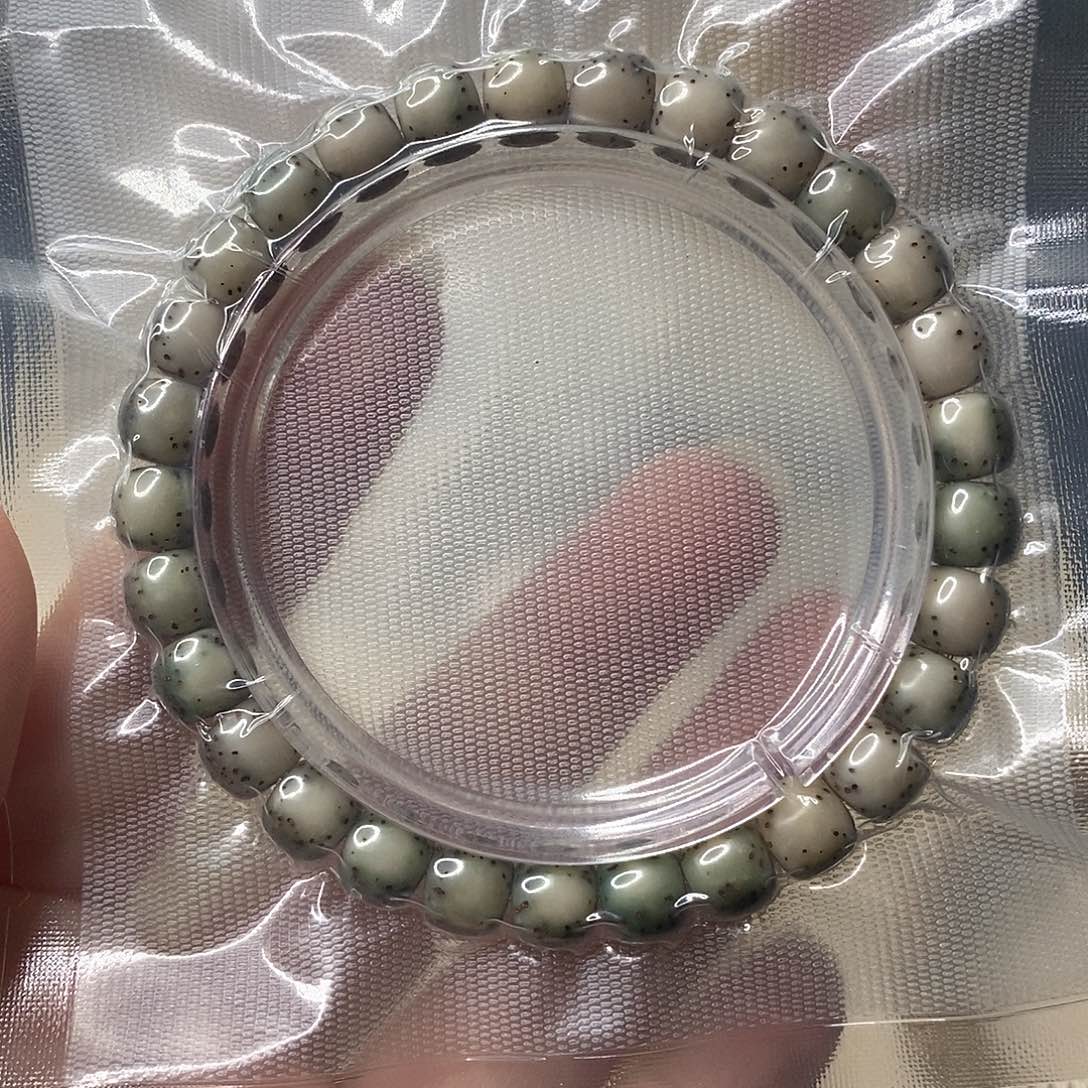 吊坠星月菩提石玉河豚单圈87