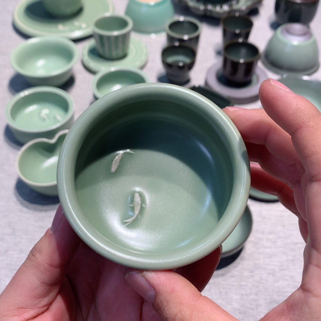 用****1龙泉青瓷茶具杯子