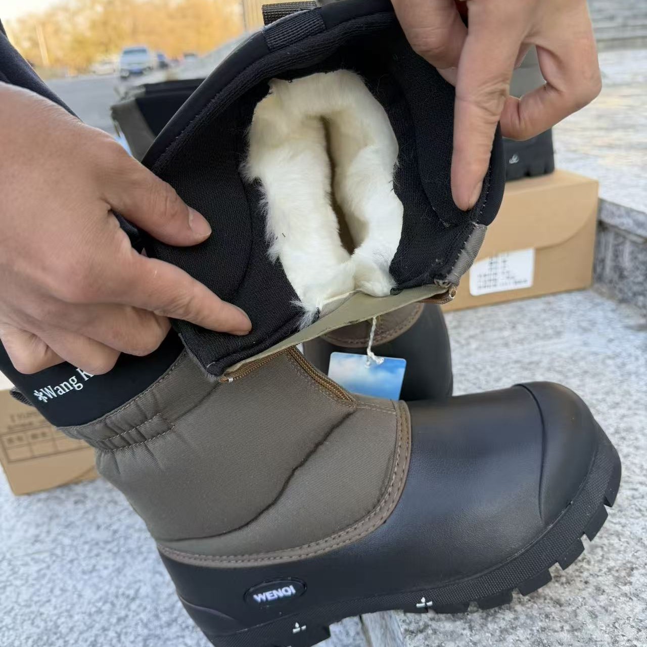 御风狼防水保暖靴（大一码拍）