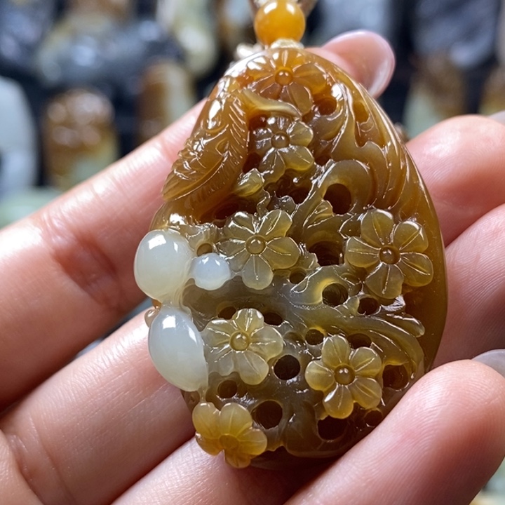 和田玉未镶嵌挂件