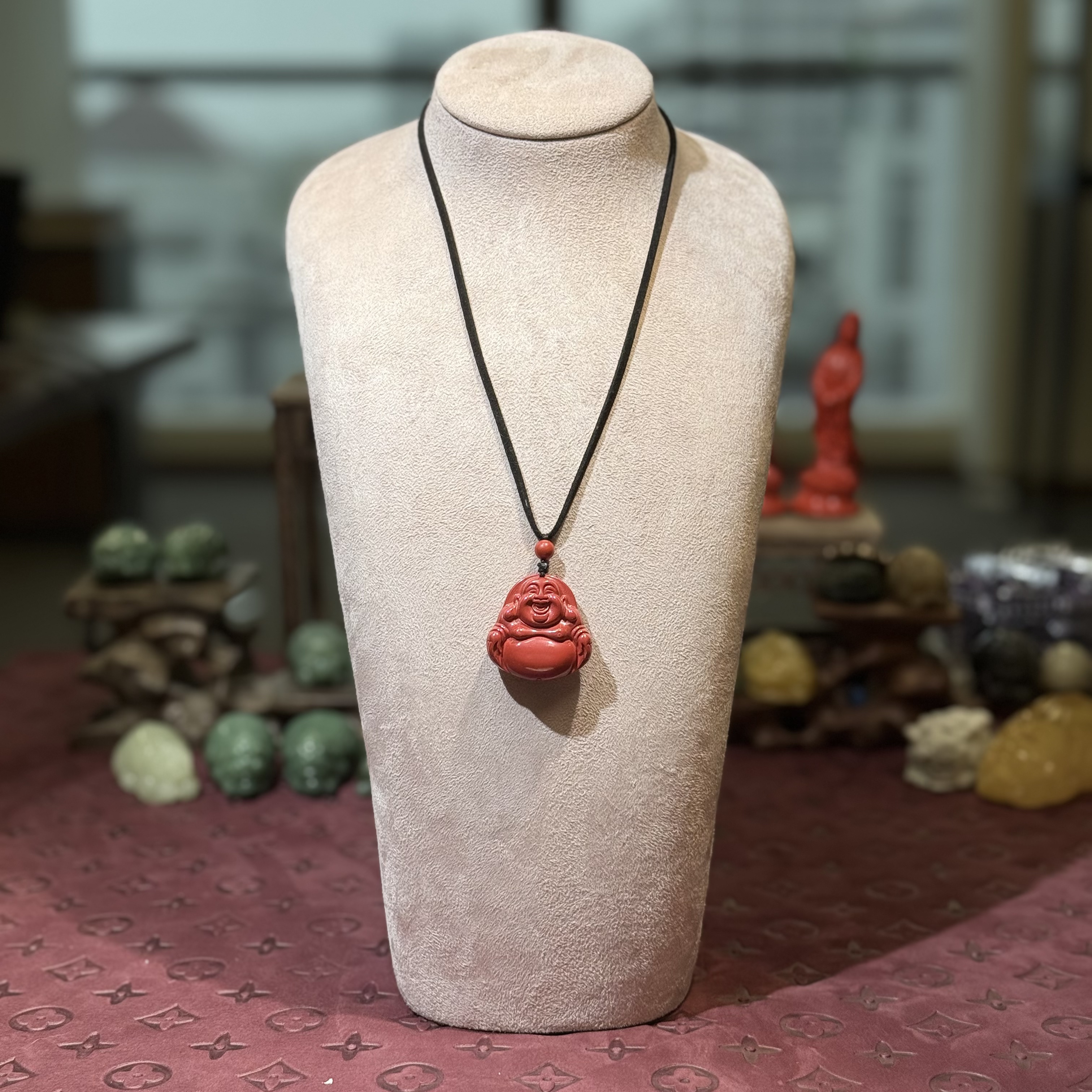 铭昌福 天然辰砂【宠粉福利】精品朱砂佛公吊坠 41226-6