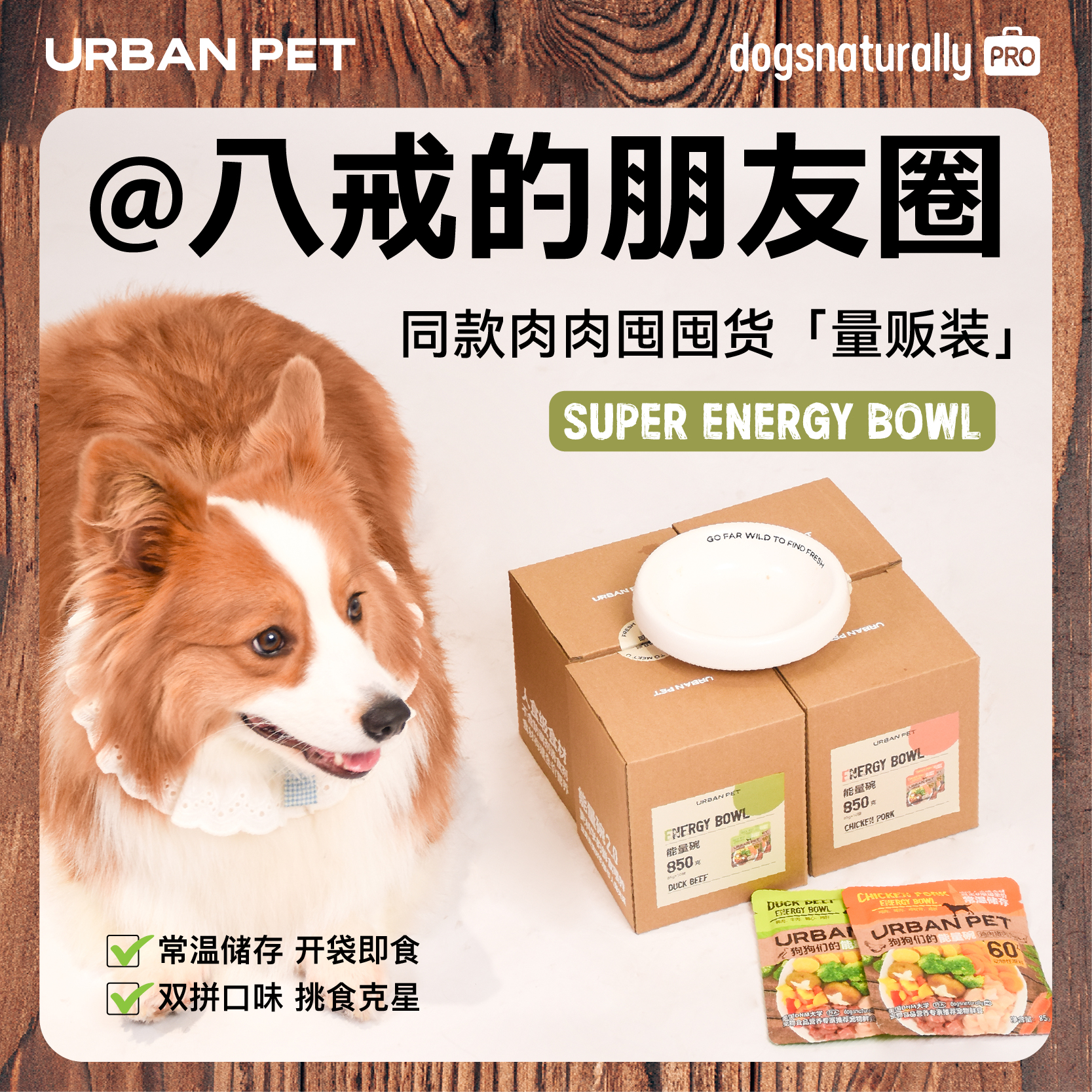URBANPET鲜食成犬幼犬湿粮全价营养鲜肉鸡肉猪肉鸭肉牛肉狗饭拌餐