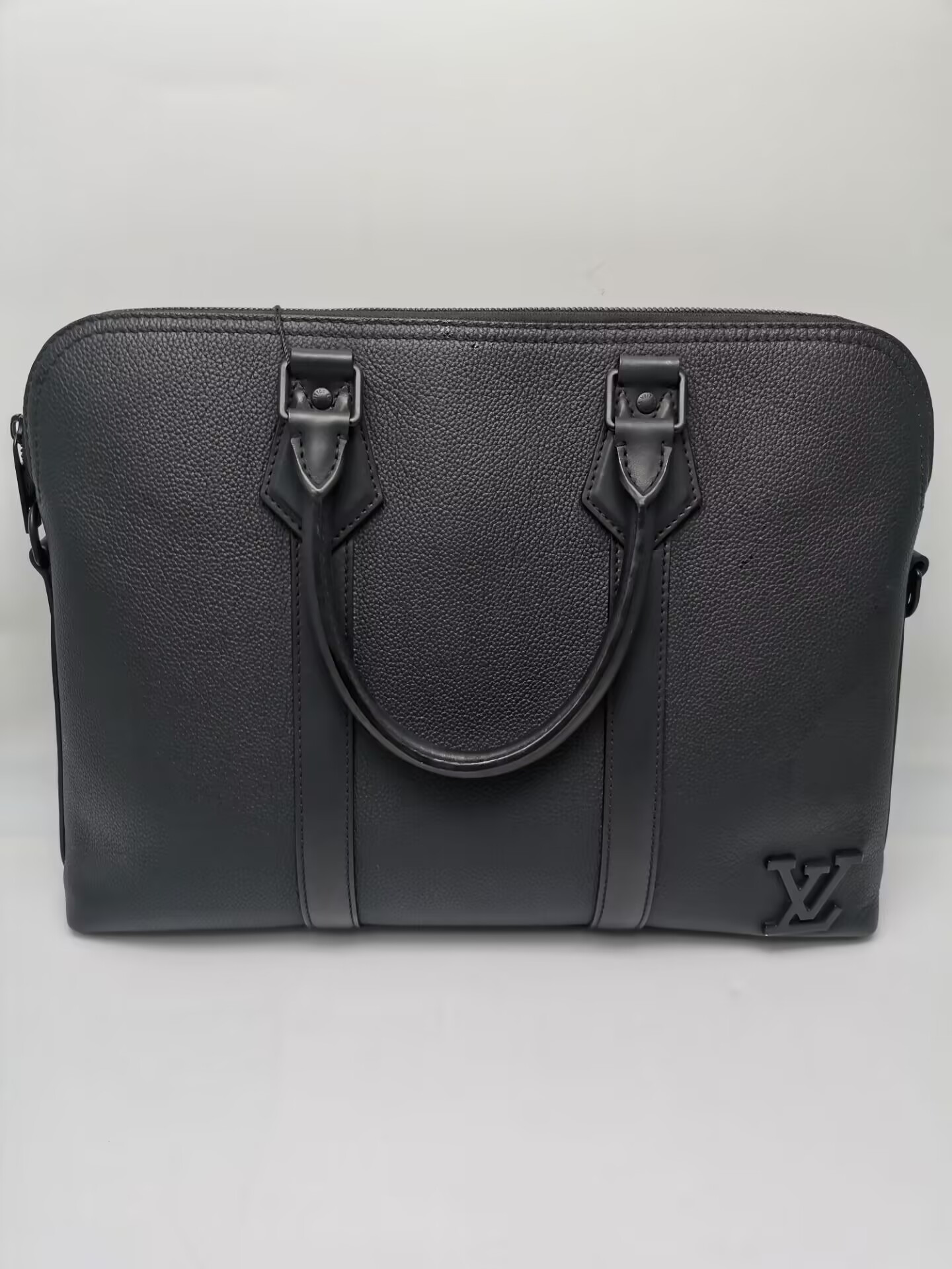 99新 LouisVuitton/路易威登 98新 17843 LV黑色全皮手提公文包
