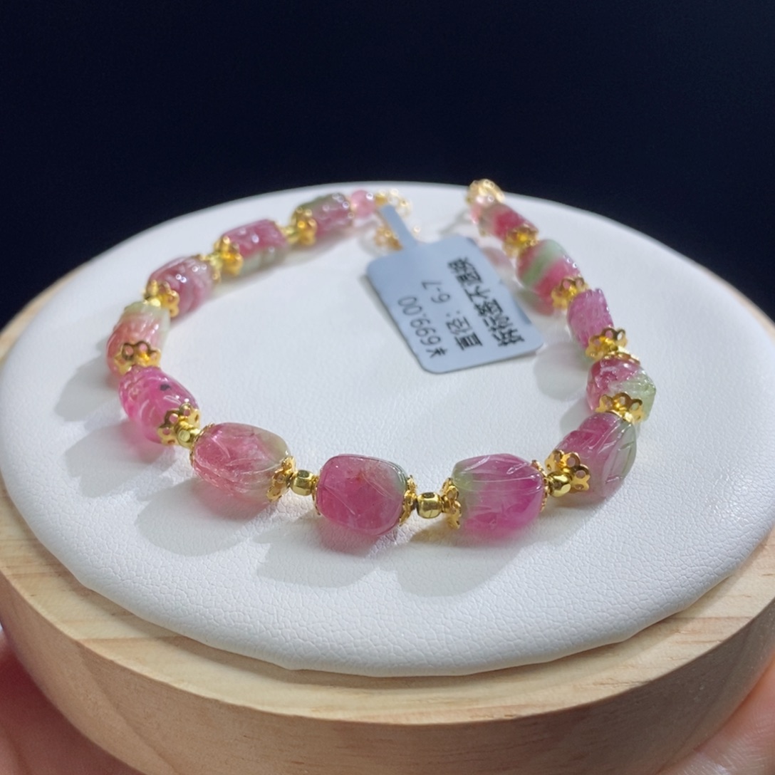 碧玺手链未镶嵌貔貅