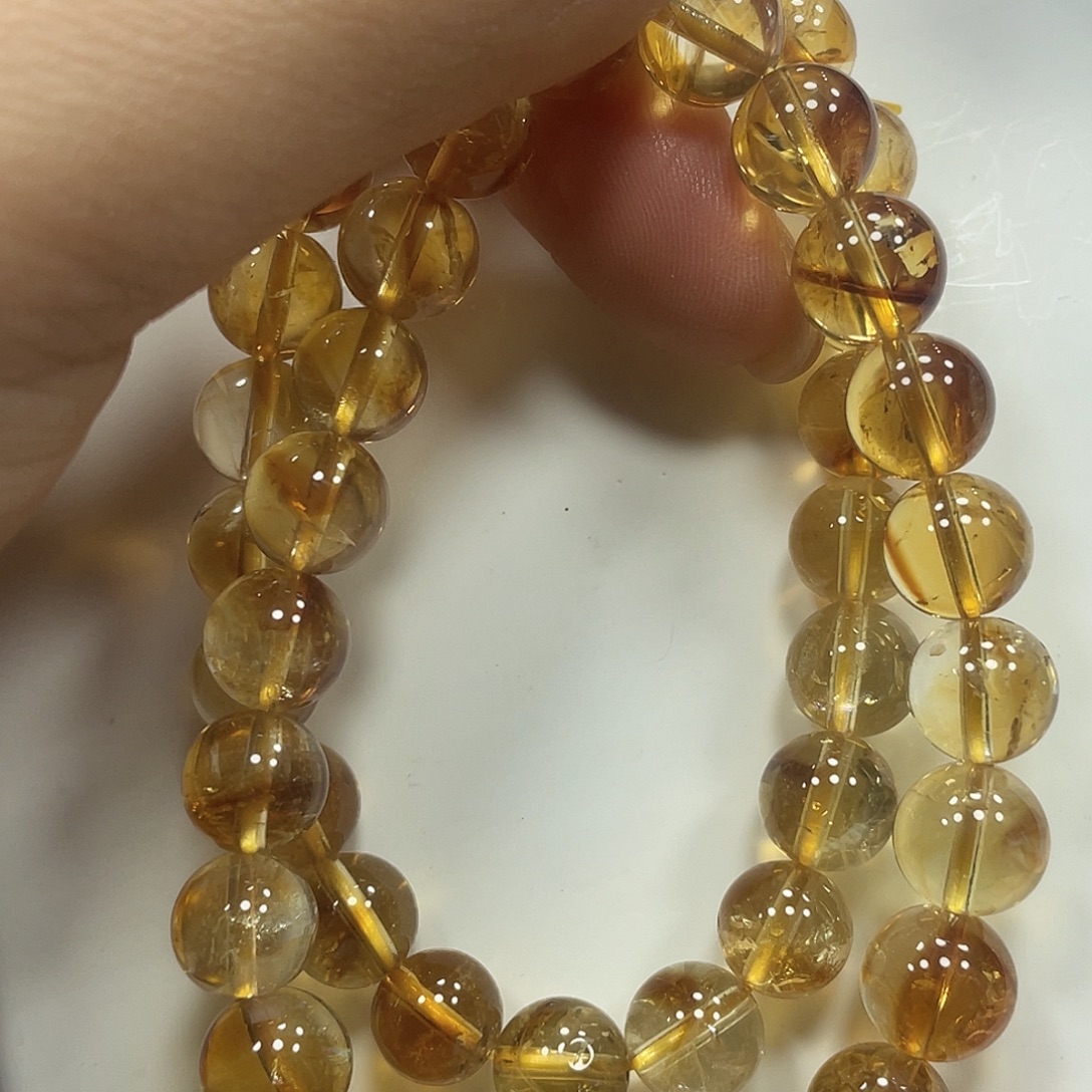 水晶手串未镶嵌黄塔晶手串多样性发一8M