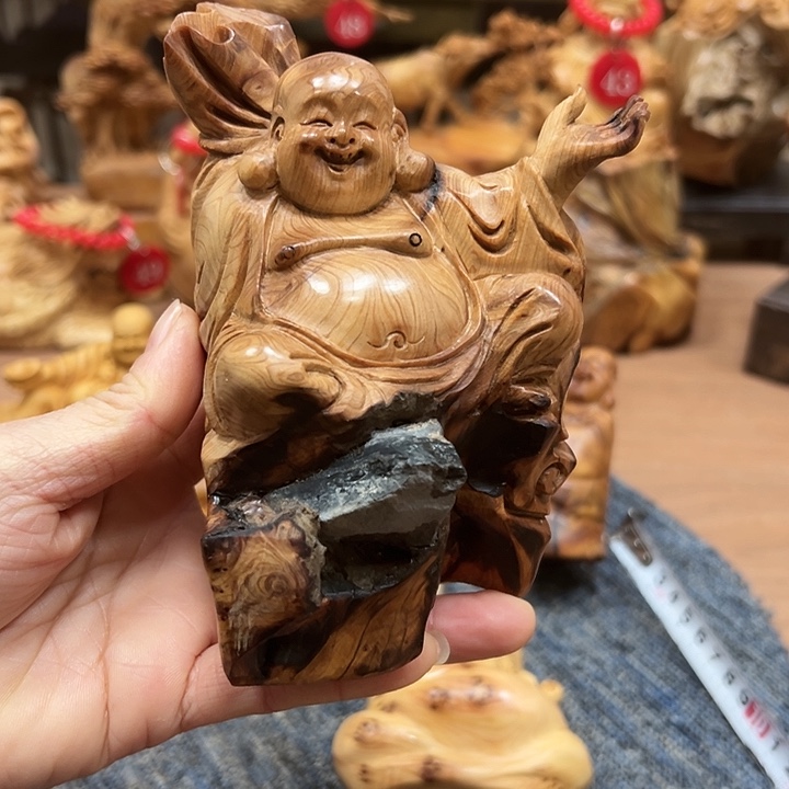 柏木太行崖柏手把摆件