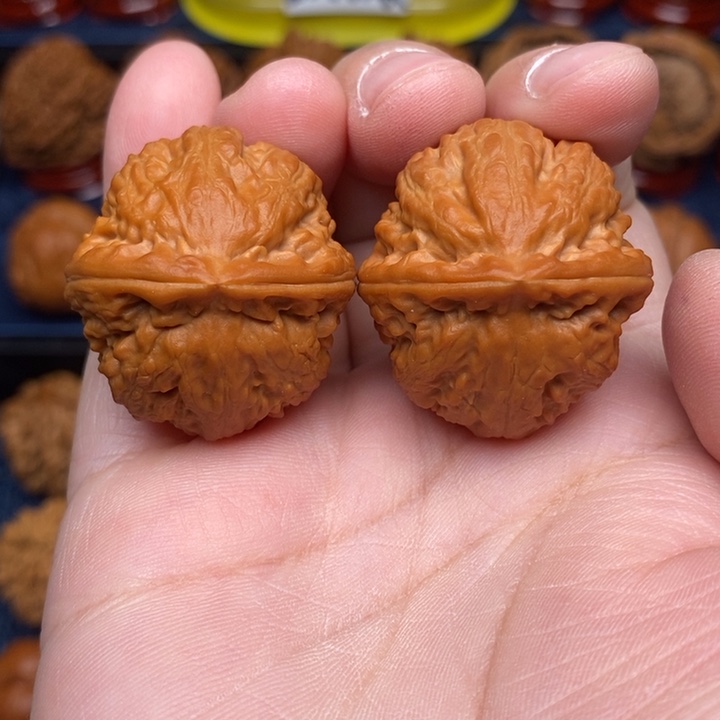 文玩核桃把件手捻精品胖头砣