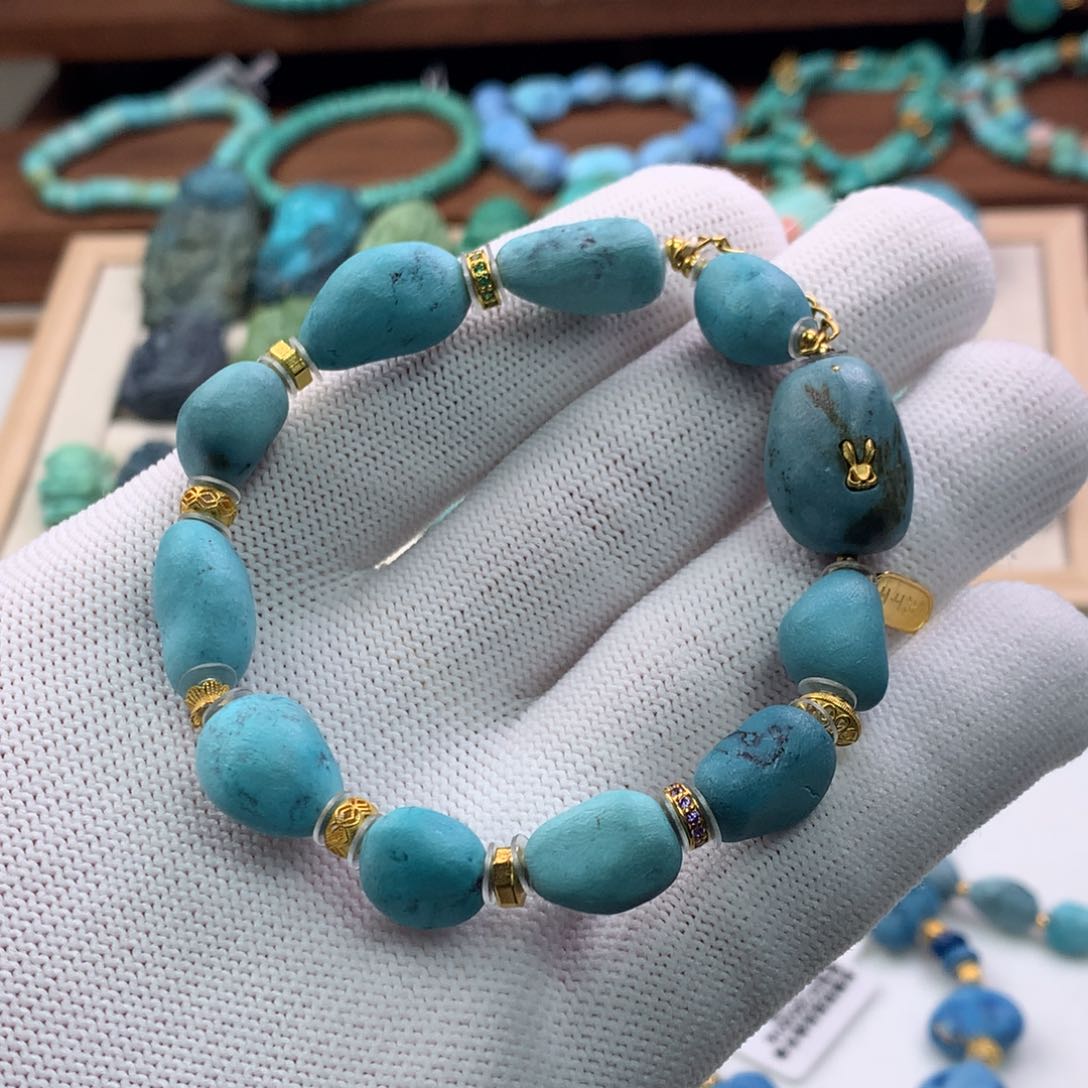 未镶嵌绿松石珠宝奇石