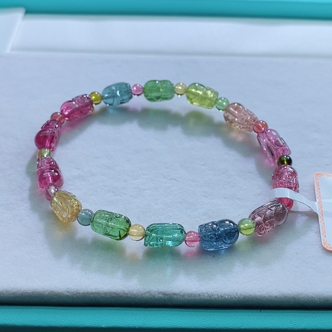 碧玺手链未镶嵌碧玺手链