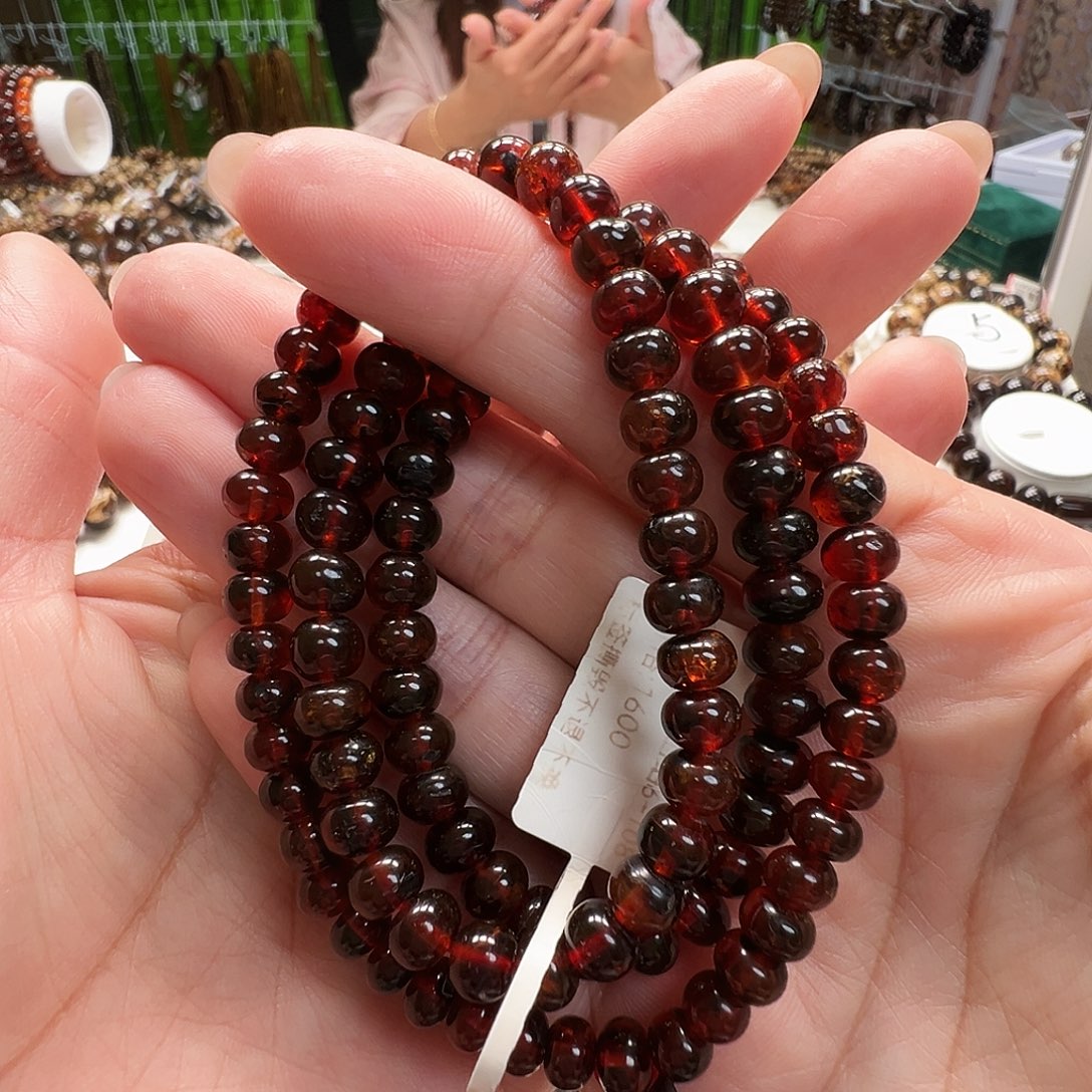 琥珀未镶嵌裸石抚顺琥珀6车厘子