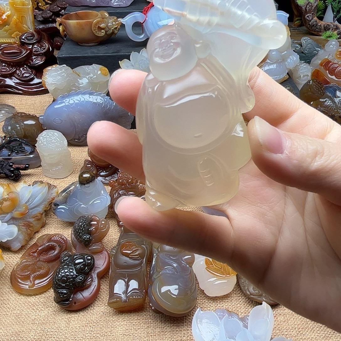 玛瑙/玉髓玛瑙未镶嵌开*