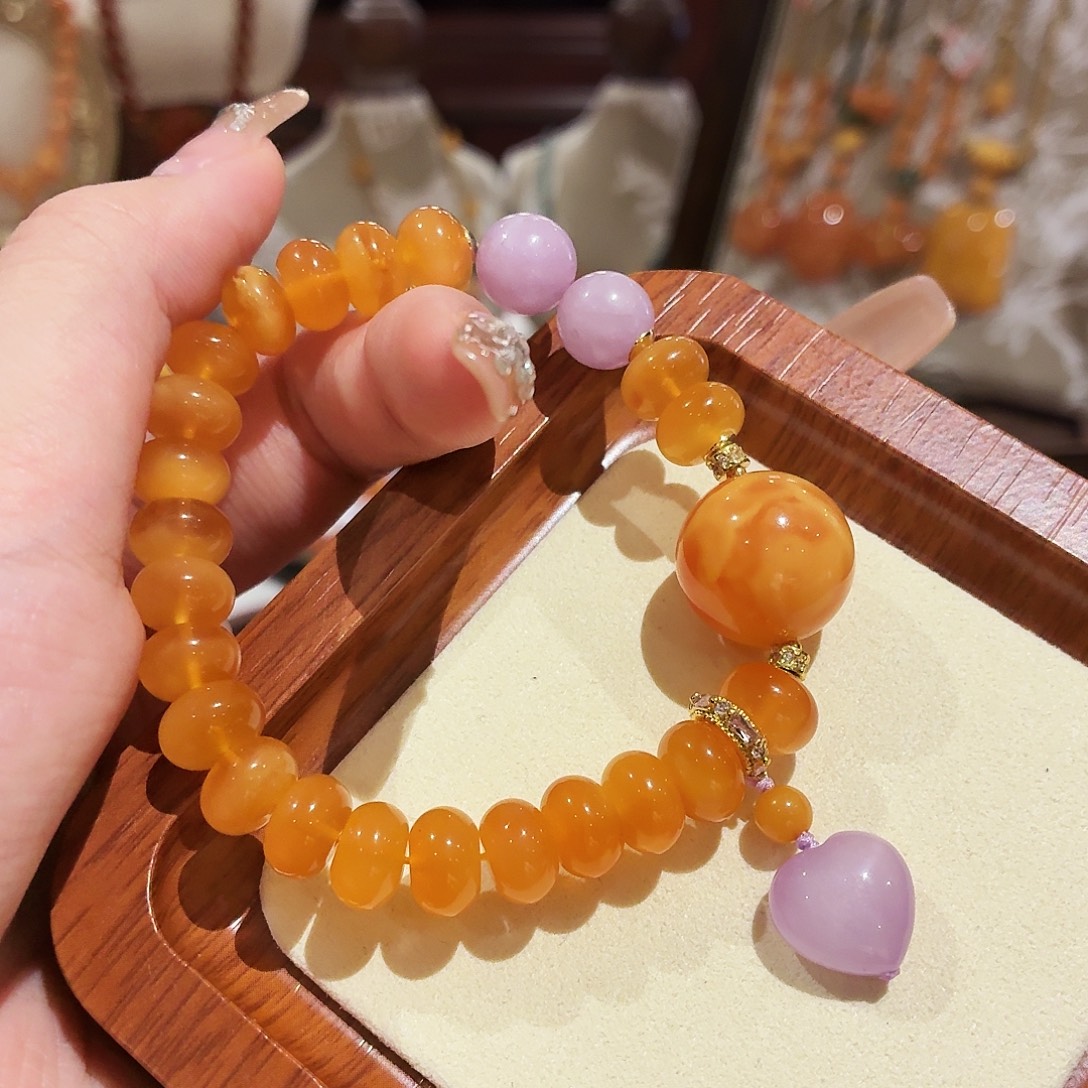 蜜蜡未镶嵌手链手串