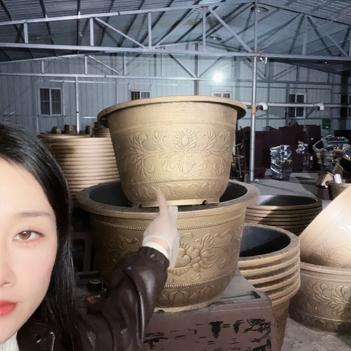 圆形60花盆2个有孔