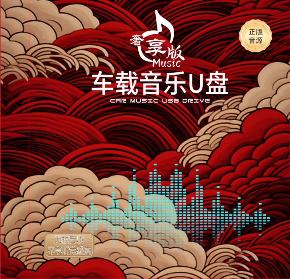 【正版授权】车载U盘正版载u盘热榜流行网络中文DJ母带音源灌录音 