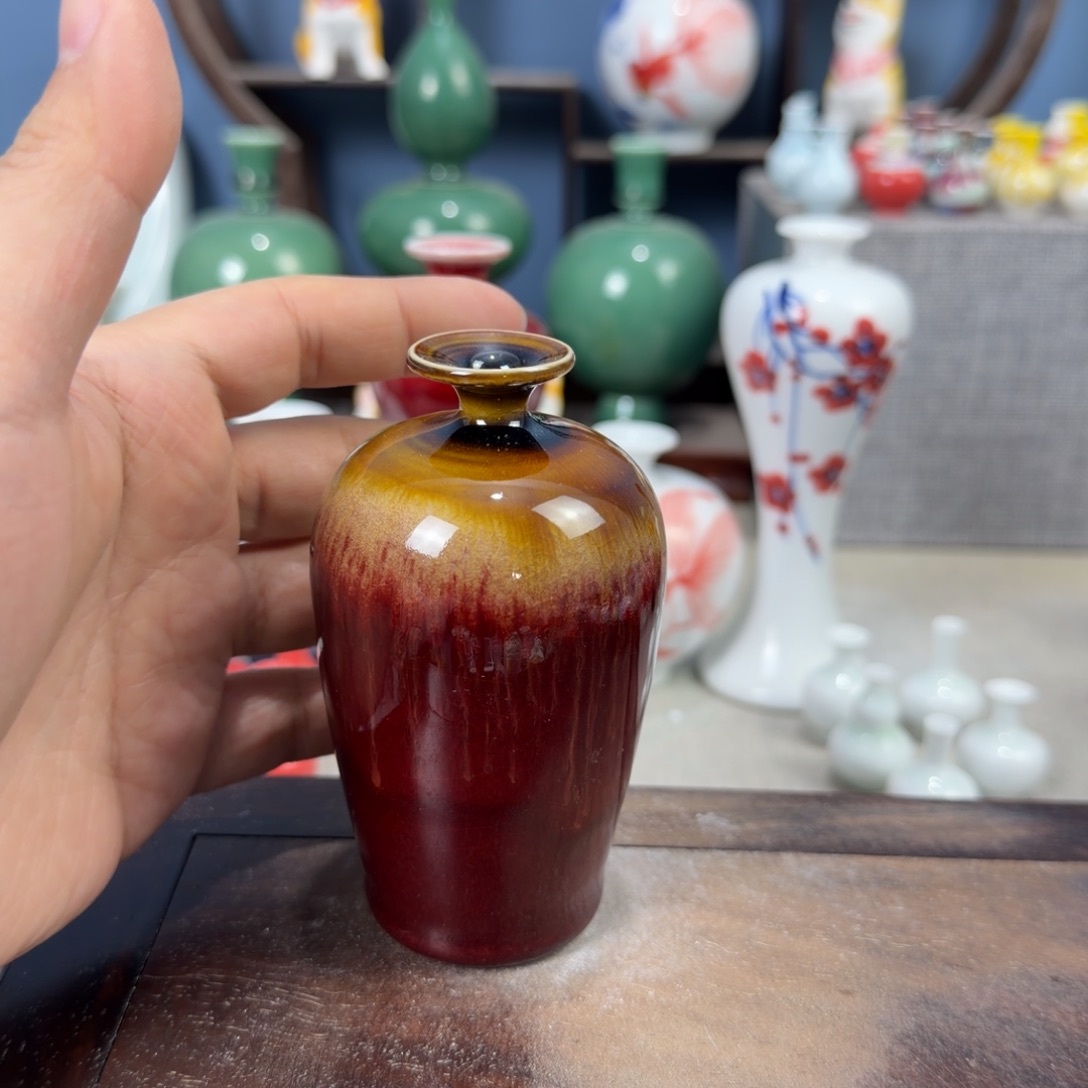 陶瓷手工小花器摆件