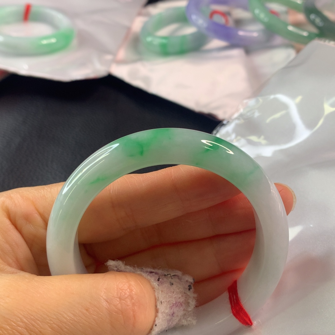 翡翠未镶嵌手镯翡翠手镯54.8